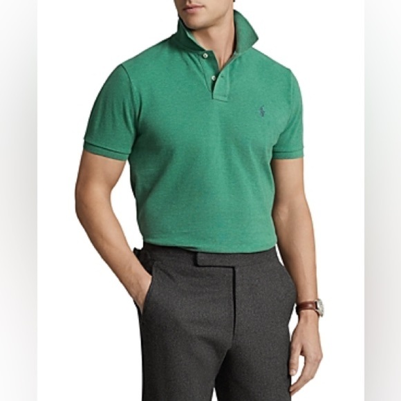 NWT Polo Ralph Lauren Embroidered Logo Short Sleeve Polo Shirt Green Sz XS - Picture 1 of 7